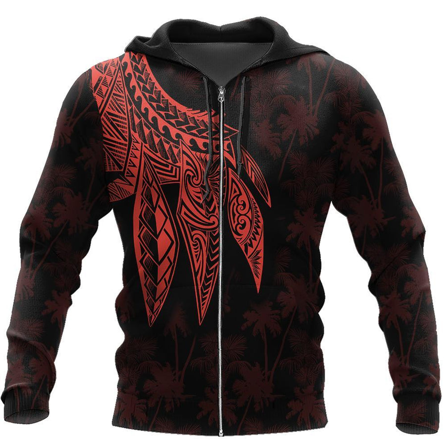 Amazing Polynesian Wing Tattoo Hoodie for Men and Women-ML