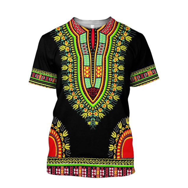 African Dashiki Pattern Hoodie for Men and Women-ML