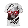 Red Eyes Skull Hoodie For Men And Women