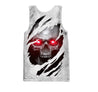 Red Eyes Skull Hoodie For Men And Women