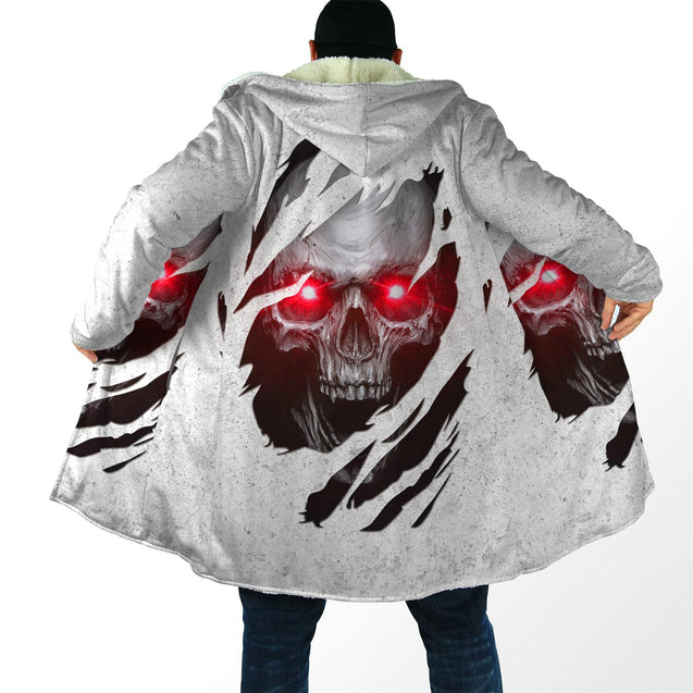 Red Eyes Skull Hoodie For Men And Women