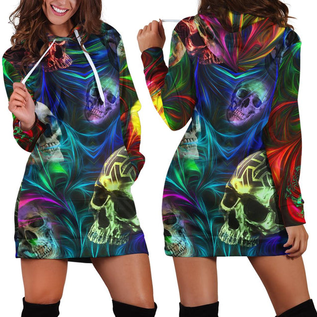 Colorful Skulls Art Hoodie For Men And Women DQB09142006