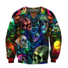 Colorful Skulls Art Hoodie For Men And Women DQB09142006