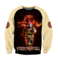 Firefighter A Child Of God, A Man Of Faith 3D Printed Hoodie For Men And Women