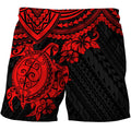 Amazing Polynesian Red Tattoo Customize 3D All Over Printed Shirts For Men And Women