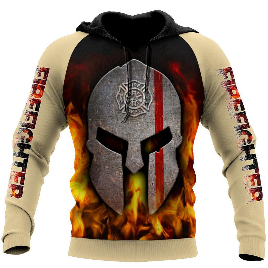 Spartan Soldier Firefighter Hoodie For Men And Women