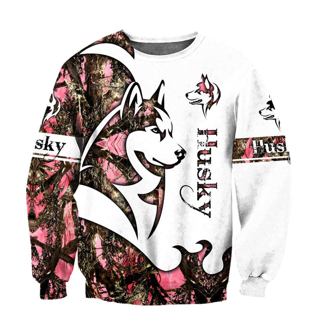 Husky Dog 3D All Over Printed shirt & short for men and women PL