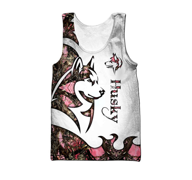 Husky Dog 3D All Over Printed shirt & short for men and women PL