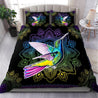 Amazing Rainbow Hummingbird Mandala Bedding Set-ML