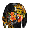 Amazing Polynesian Turtle Hibiscus Hoodie for Men and Women-ML