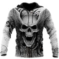 Crazy Skull With Angel Wings Hoodie For Men And Women TQH200910