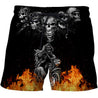 Biker Skulls On The Fire Hoodie For Men And Women