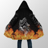 Biker Skulls On The Fire Hoodie For Men And Women