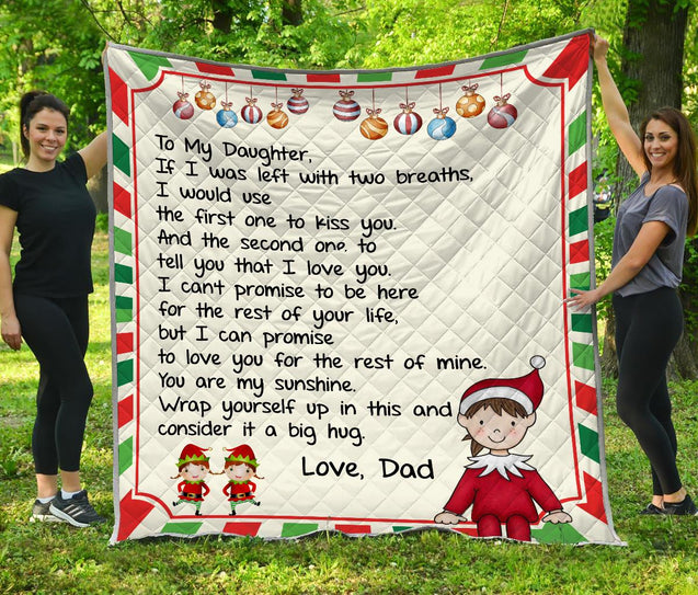 Christmas Quilt To My Daughter From Dad VP19092001