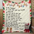 Christmas Quilt To My Daughter From Dad VP19092001