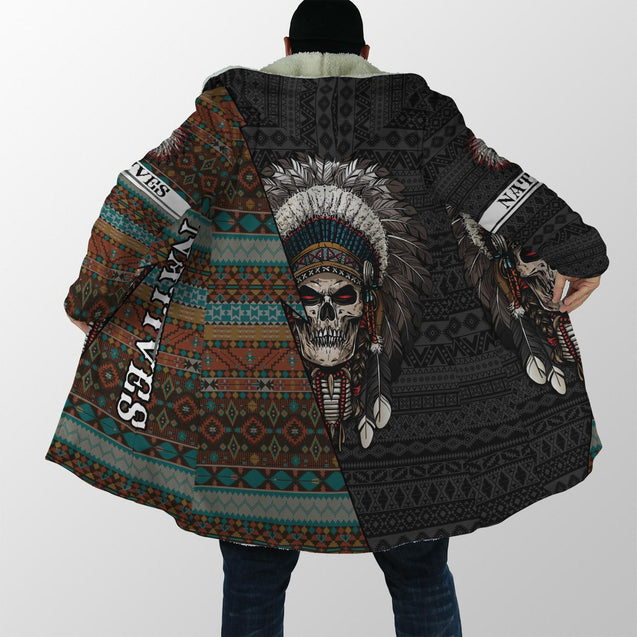 Native Blood Loving Skulls Cloak For Men And Women