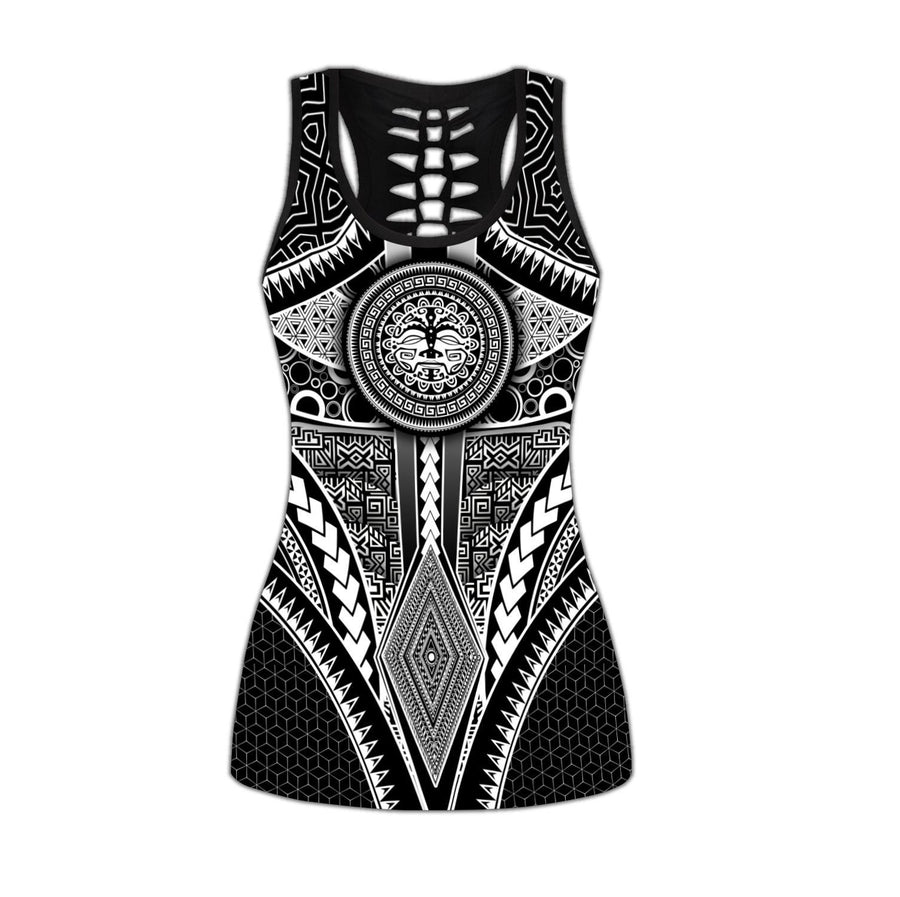 Amazing Polynesian Pattern Legging & Tank top-ML