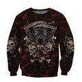 Skulls With Wolf Hoodie For Men And Women DQB09222003