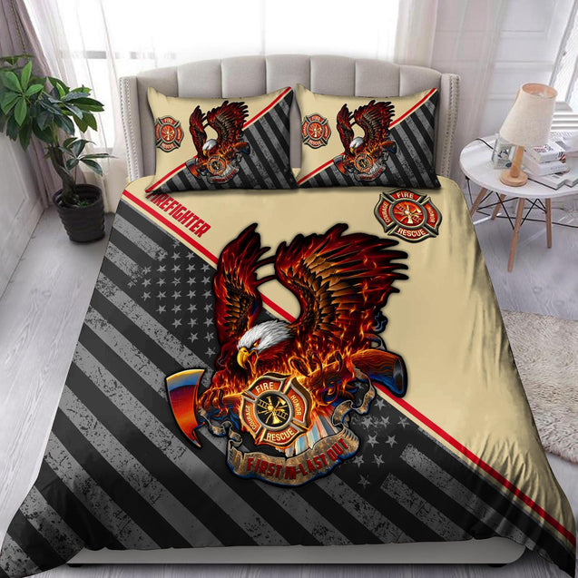 Firefighter US Eagle Bedding Set TQH28092001