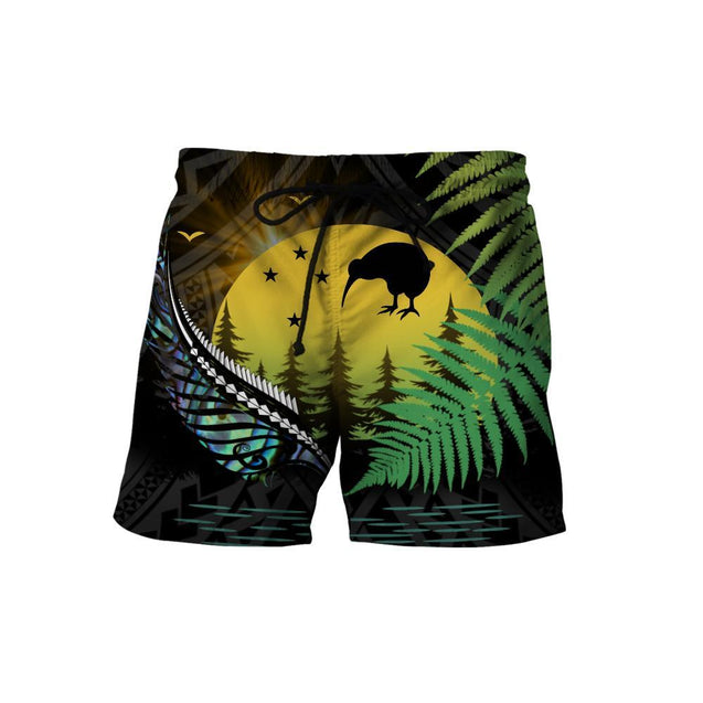 New zealand aotearoa silver fern twist moonlight 3d all over printed for men and women