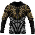 Amazing Polynesian Wolf Tattoo Unisex Hoodie-ML