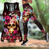 Floral Skulls Combo Outfit For Women TQH200923
