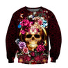 Floral Skull Hoodie For Men And Women TQH200923