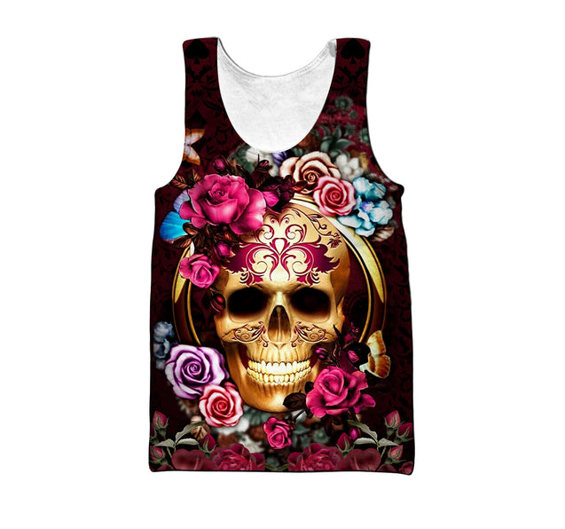 Floral Skull Hoodie For Men And Women TQH200923