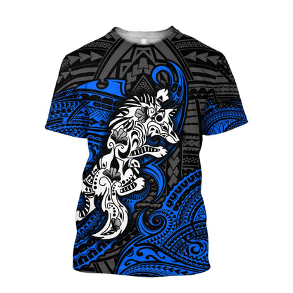 Amazing Polynesian Wolf Tattoo Unisex Hoodie-ML