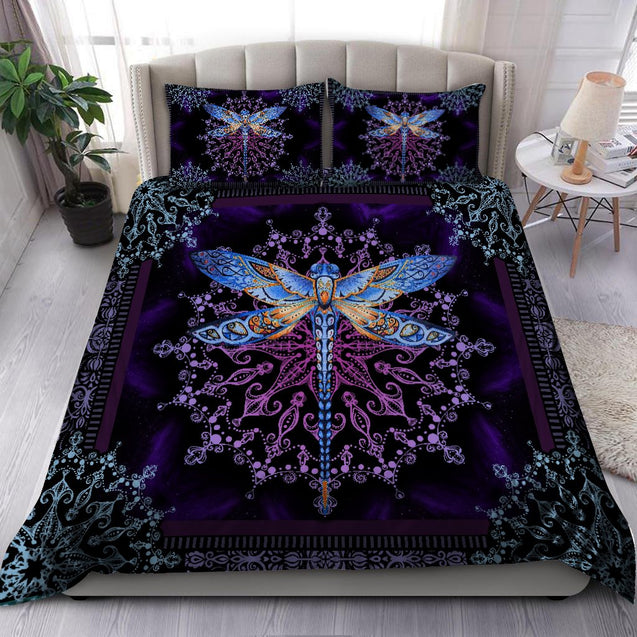 Mandala Lovely Dragonfly Bedding Set TQH200921