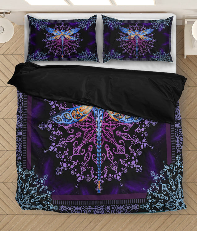 Mandala Lovely Dragonfly Bedding Set TQH200921