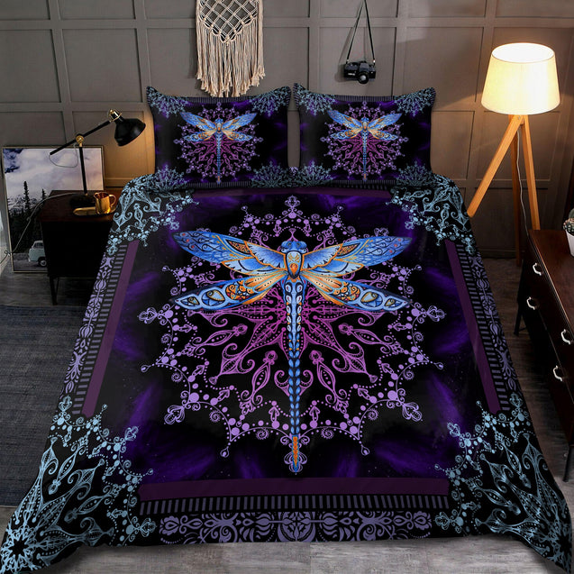 Mandala Lovely Dragonfly Bedding Set TQH200921