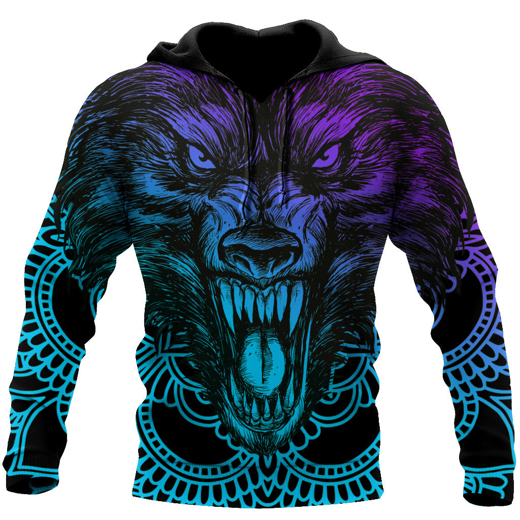 Powerful And Beautiful Wolf Hoodie For Men And Women DQB10012002