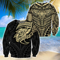 Amazing Polynesian Tattoo 3D All Over Printed Unisex Hoodie-ML