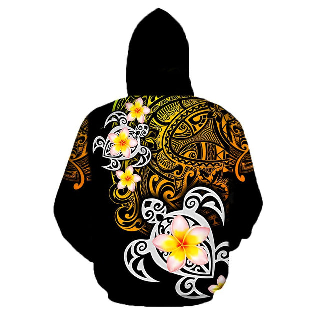 Amazing Polynesian Tattoo Turtle Hoodie and Legging ML