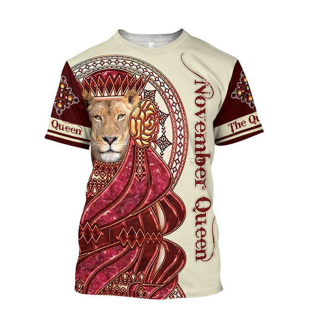 November Queen 3D All Over Printed Shirt for Women