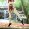 December Queen 3D All Over Printed Legging + Hollow Tank Combo for Women