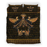 Ancient Egypt Scarab Beetle Golden Bedding Set-ML