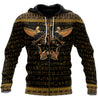 Ancient Egypt Scarab Beetle Golden All 3D Over Printed Unisex Hoodie ML