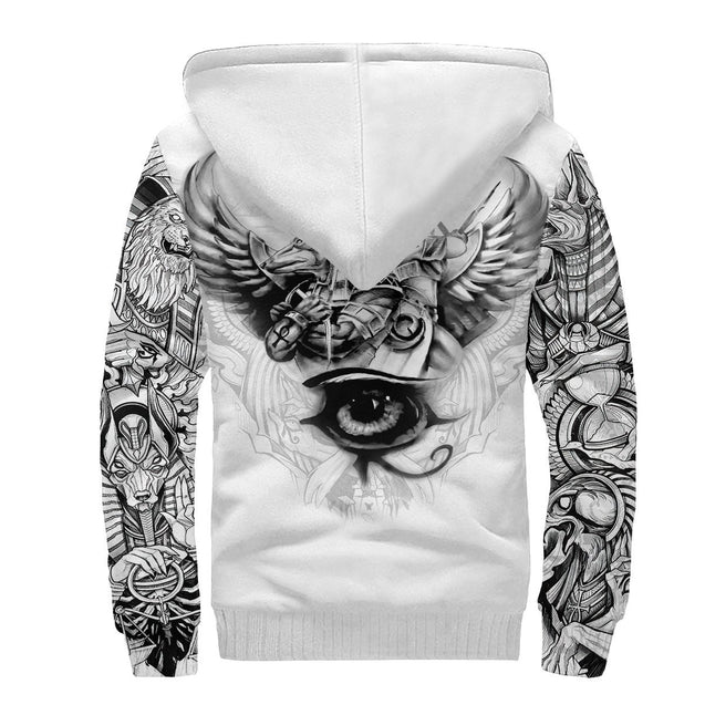 Ancient Egypt Anubis And Eyes Of Horus All 3D Over Printed Unisex Hoodie ML