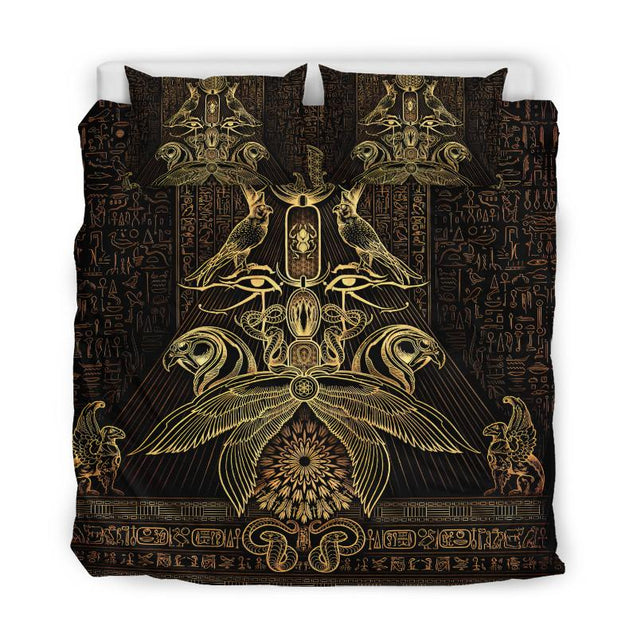 Egypt The Auspices Of Horus Golden Bedding Set-ML