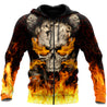 Skulls On Fire Hoodie For Men And Women TQH201007