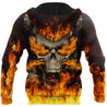 Skulls On Fire Hoodie For Men And Women TQH201007