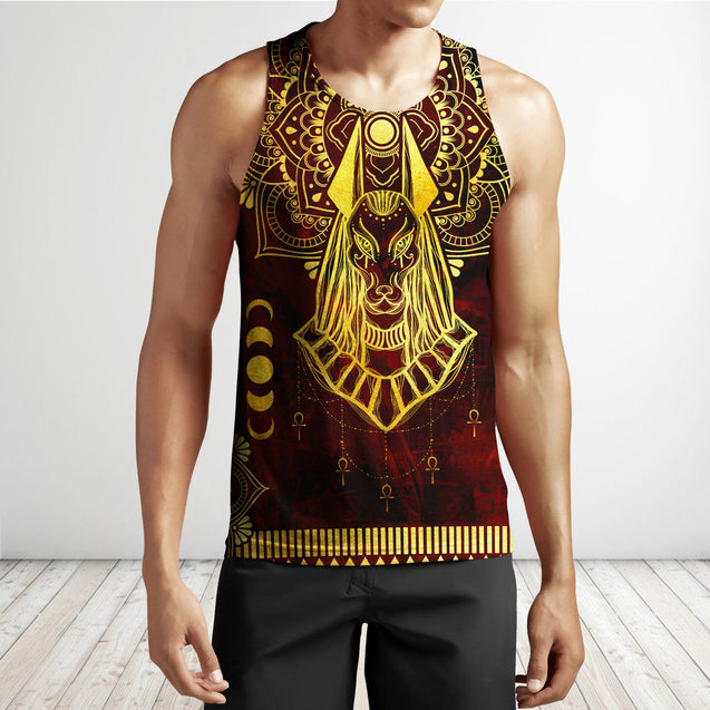 Ancient Egypt Anubis Pattern All 3D Over Printed Unisex Hoodie ML