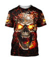 Fire Skull Art Shirts For Men and Women TQH201008