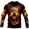 Fire Skull Art Shirts For Men and Women TQH201008