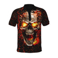 Fire Skull Art Shirts For Men and Women TQH201008