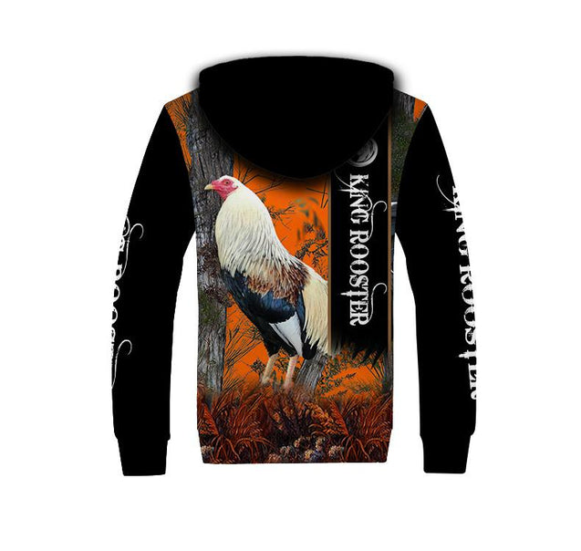 Love King Rooster All 3D Over Printed Unisex Hoodie ML