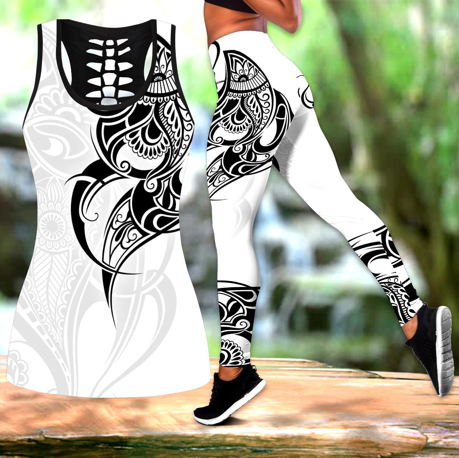 Amazing Polynesian Tattoo Legging & Tank top-ML