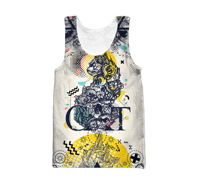 Cat tattoos 3D All Over Printed shirt & short for men and women PL